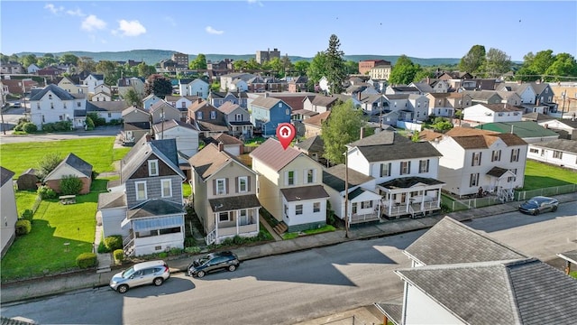 aerial perspective of suburban area