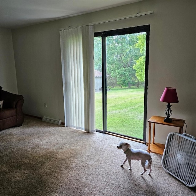 148 James St, Chippewa Twp, PA 15010 - sitting room with carpet floors and baseboards