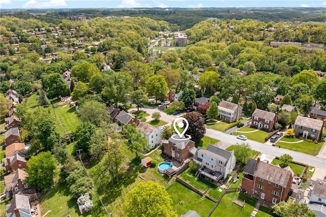 131 National Dr, Pleasant Hills, PA 15236 - aerial view of residential area with a forest