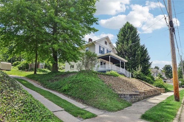 506 7th Ave, Coraopolis, PA 15108 - view of side of home with a chimney