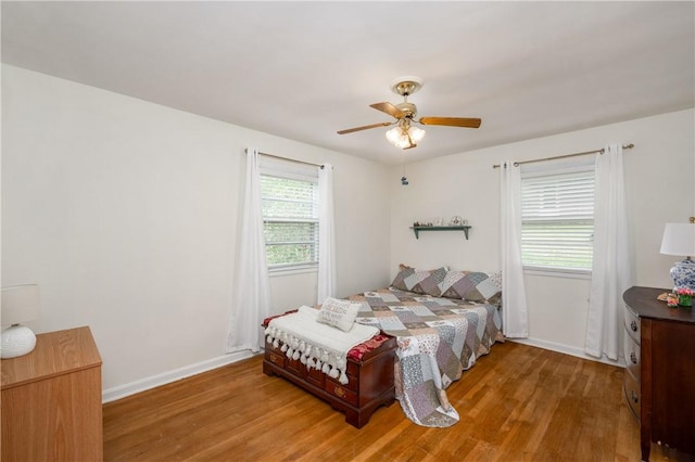 132 W Main St, Greenville Boro Mer, PA 16125 - bedroom with wood finished floors, baseboards, and ceiling fan