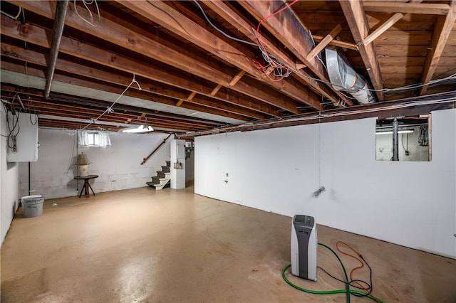 132 W Main St, Greenville Boro Mer, PA 16125 - basement featuring stairway
