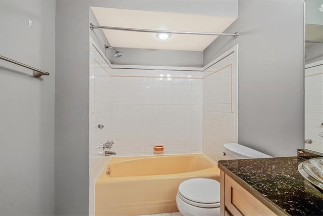 2652 Thorntree Dr, Upper St Clair, PA 15241 - full bathroom featuring washtub / shower combination, toilet, and vanity