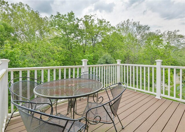 1073 Waterford Ct, North Strabane, PA 15317 - wooden deck with outdoor dining space
