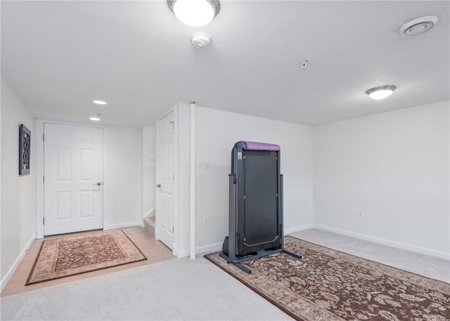 1073 Waterford Ct, North Strabane, PA 15317 - below grade area featuring carpet floors and baseboards