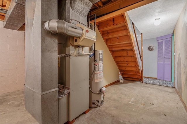 utilities featuring gas water heater