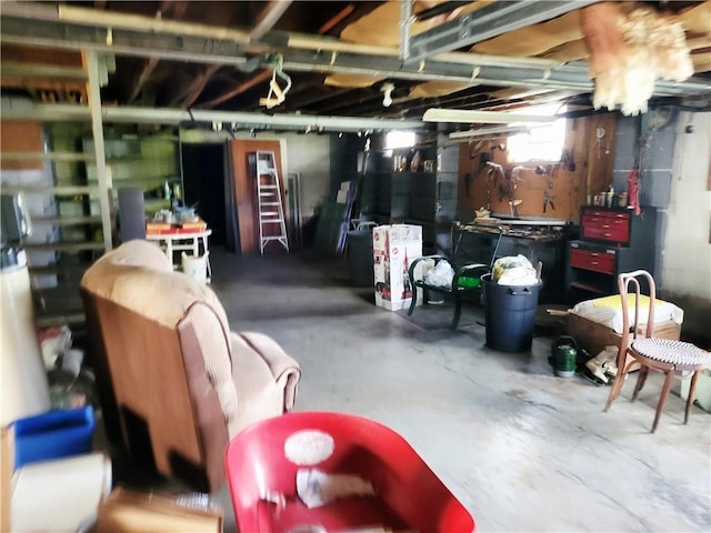 view of basement