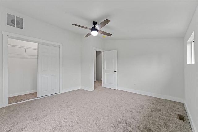 23 Saint Thomas St, South Side, PA 15203 - unfurnished bedroom featuring carpet floors, baseboards, a closet, and a ceiling fan