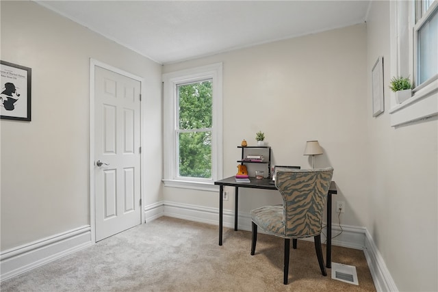 3316 Alberta St, Munhall, PA 15120 - carpeted home office featuring baseboards