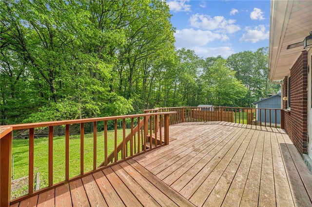 161 Reaghard Dr, West Deer, PA 15024 - wooden deck with a yard