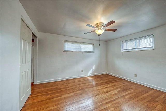 815 Londonderry Dr, Castle Shannon, PA 15234 - unfurnished bedroom featuring light wood finished floors, baseboards, a ceiling fan, and a closet