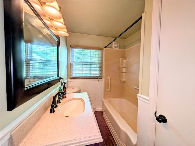 160 Frye Farm Rd, Unity Twp, PA 15601 - bathroom featuring washtub / shower combination and vanity