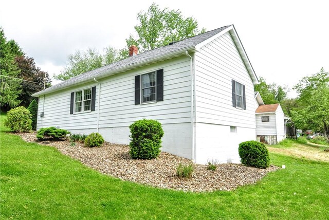 24 N St, Smith, PA 15004 - view of side of home with a chimney and a yard