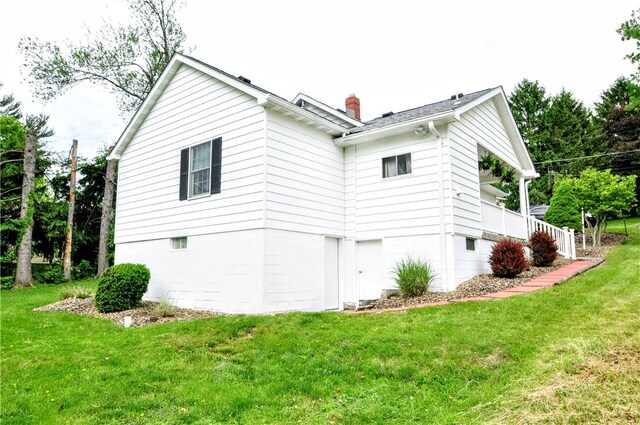 24 N St, Smith, PA 15004 - view of property exterior with a yard and a chimney