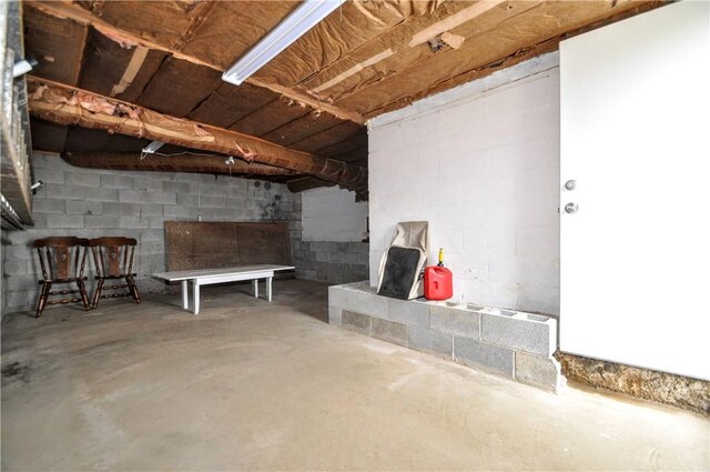 24 N St, Smith, PA 15004 - unfinished below grade area featuring concrete block wall