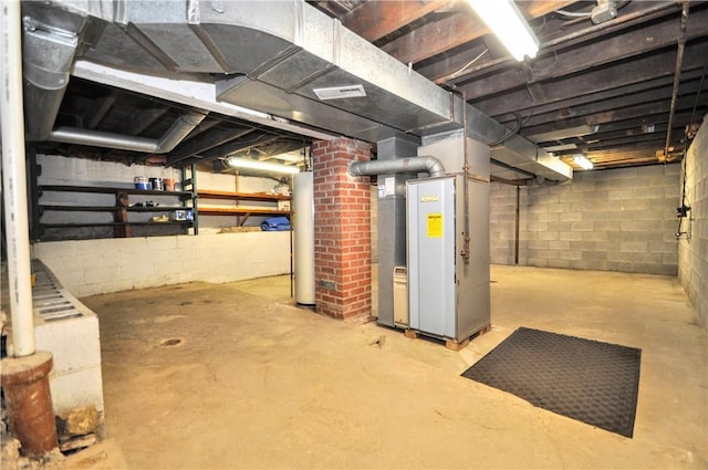 24 N St, Smith, PA 15004 - unfinished basement with water heater
