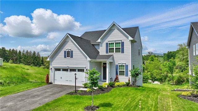 6 Dana, Findlay Twp, PA 15108 - traditional-style home featuring driveway, a front yard, a garage, and a shingled roof