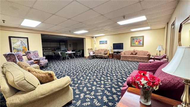 1987 Centurion Dr Unit 107, Forest Hills Boro, PA 15221 - living room featuring a drop ceiling