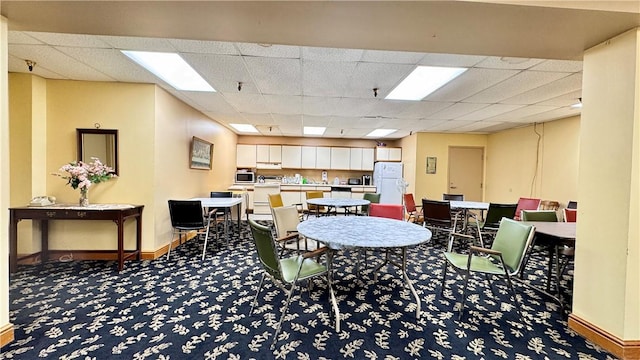 1987 Centurion Dr Unit 107, Forest Hills Boro, PA 15221 - carpeted dining space with baseboards and a paneled ceiling