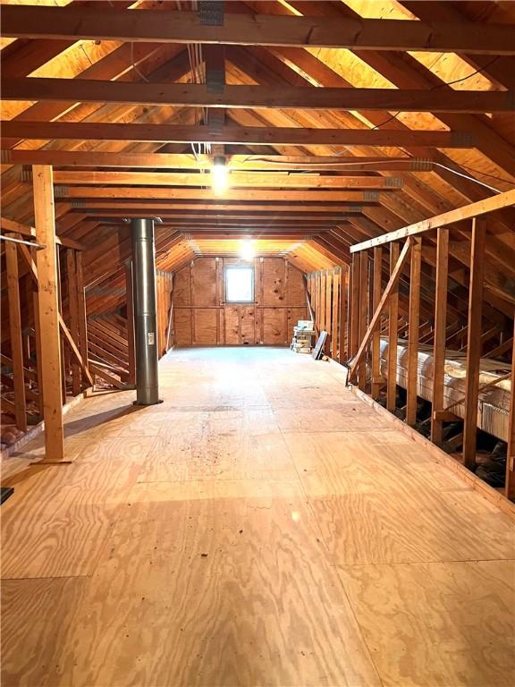 view of attic