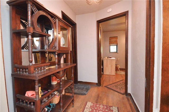 43 Bellevue Ave, West View, PA 15229 - hallway with wood finished floors and baseboards