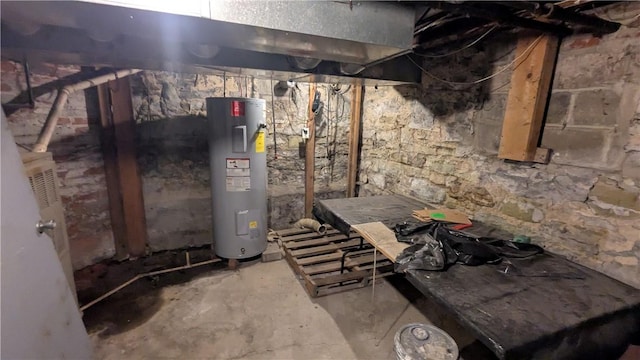 315 Lowell St, East Liberty, PA 15206 - unfinished below grade area featuring electric water heater