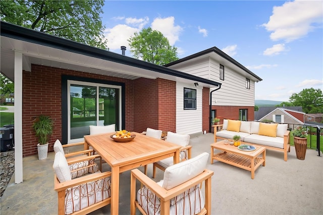 44 Heritage Hills Rd, South Union Twp, PA 15401 - view of patio featuring outdoor lounge area and outdoor dining area
