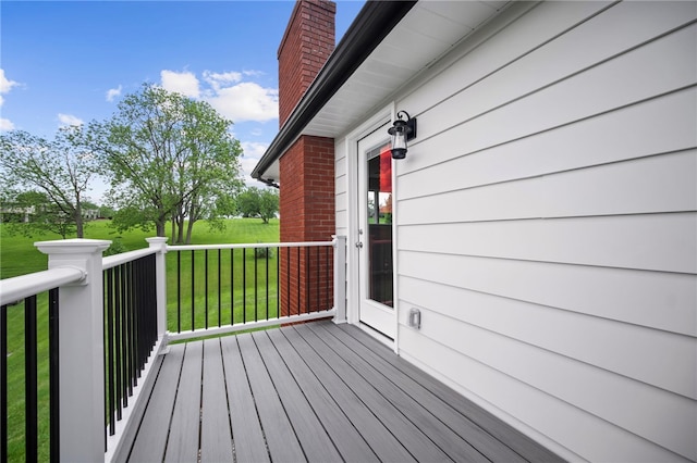 44 Heritage Hills Rd, South Union Twp, PA 15401 - wooden deck featuring a lawn