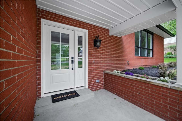 44 Heritage Hills Rd, South Union Twp, PA 15401 - property entrance featuring brick siding