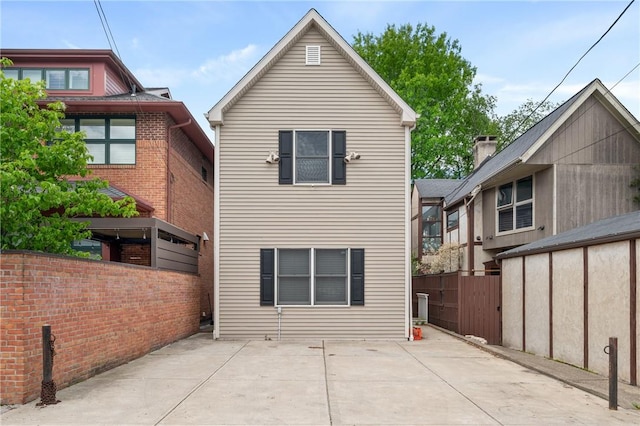 715 Filbert St, Shadyside, PA 15232 - back of property featuring fence and a patio