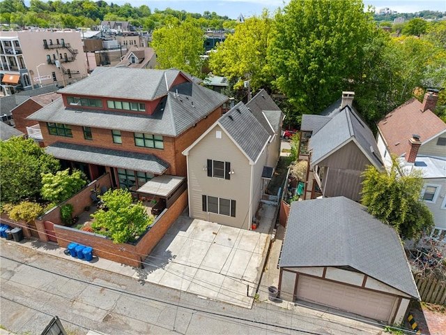 715 Filbert St, Shadyside, PA 15232 - aerial perspective of suburban area