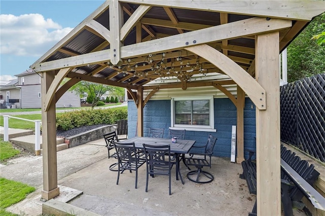 199 Latimer Ave, North Strabane, PA 15363 - view of patio / terrace featuring outdoor dining space and a gazebo