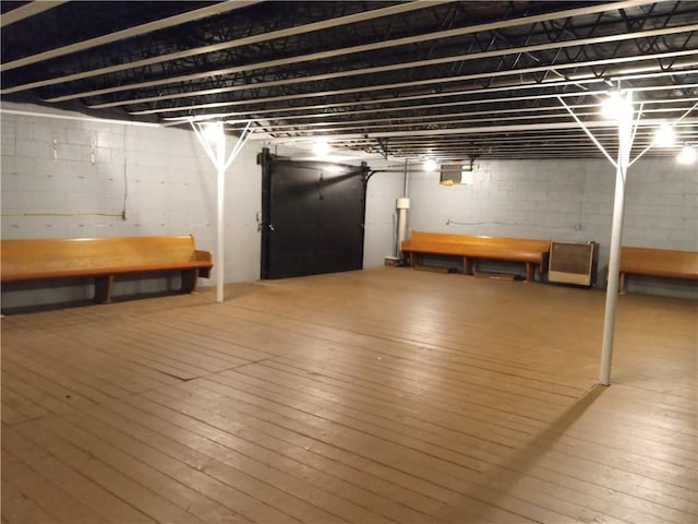 81 Allen St, Allentown, PA 15210 - finished basement with wood-type flooring