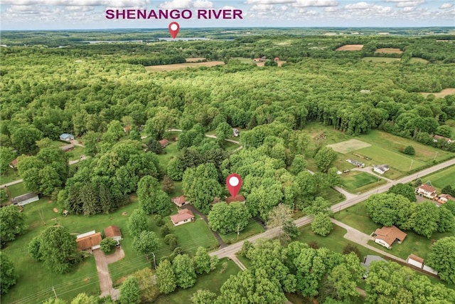 1196 Rutledge Rd, Pymatuning Twp, PA 16154 - aerial view of a heavily wooded area