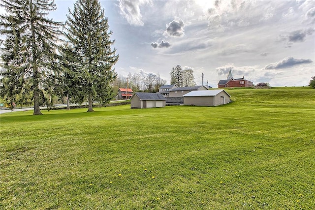 190 W Main St, Donegal Wml, PA 15628 - view of grassy yard with a storage shed and an outdoor structure