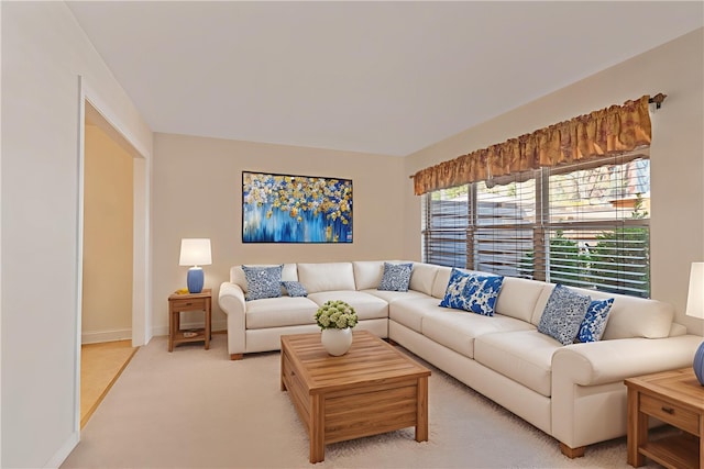 134 Parkhurst St, Central North Side, PA 15212 - living area featuring baseboards and light carpet