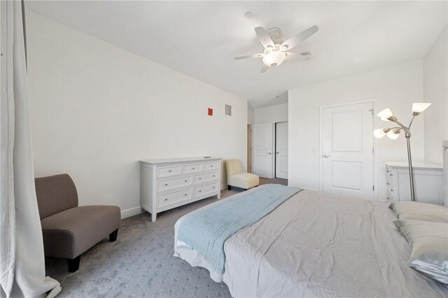 5570 Centre Ave Unit 403, Shadyside, PA 15232 - bedroom with carpet floors, ceiling fan, and baseboards
