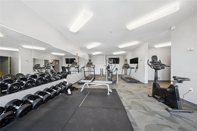 5570 Centre Ave Unit 403, Shadyside, PA 15232 - gym featuring baseboards
