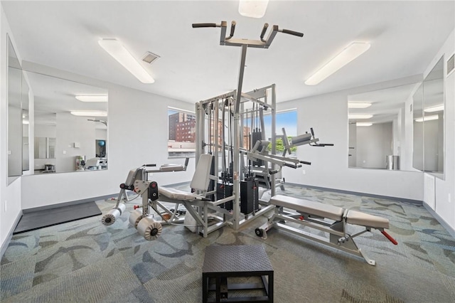 5570 Centre Ave Unit 403, Shadyside, PA 15232 - gym featuring carpet and baseboards