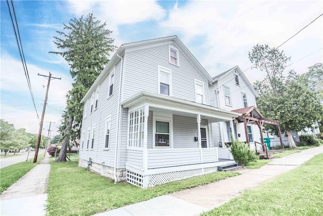 969 Water St, Indiana Boro, PA 15701 - view of front of home with a porch and a front lawn
