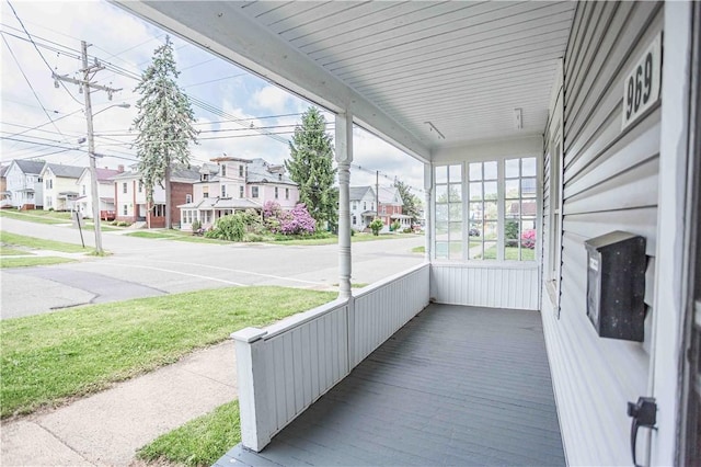 969 Water St, Indiana Boro, PA 15701 - unfurnished sunroom with a residential view
