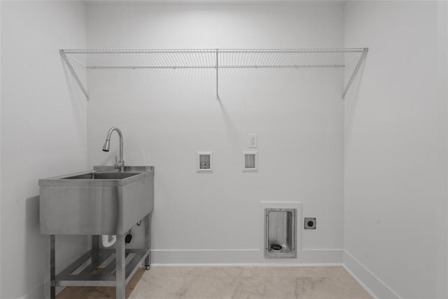 130 Prospect St, Mt Washington, PA 15211 - laundry room with washer hookup, hookup for an electric dryer, and baseboards