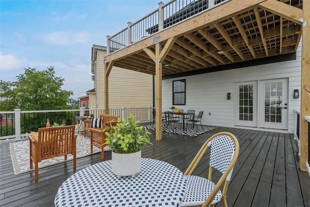 130 Prospect St, Mt Washington, PA 15211 - deck with outdoor dining area