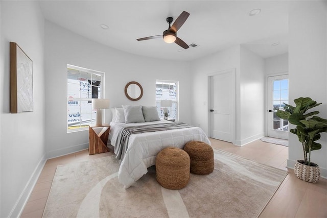 130 Prospect St, Mt Washington, PA 15211 - bedroom featuring multiple windows, a ceiling fan, and baseboards