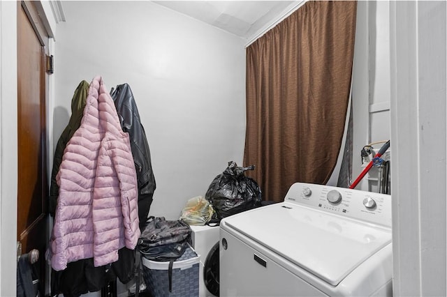 washroom featuring washer / clothes dryer