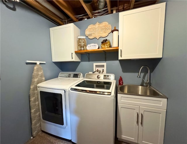202 Jefferson Ct, Slippery Rock Boro, PA 16057 - laundry area with cabinet space and independent washer and dryer