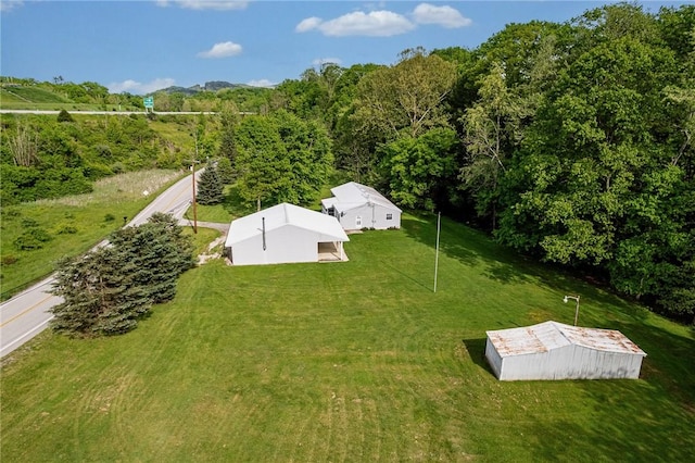 431 Mount Morris Rd, Kirby/Mtmorris, PA 15349 - view from above of property featuring a heavily wooded area