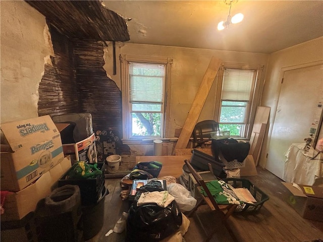 831 Forest Ave, West Homestead, PA 15120 - misc room with plenty of natural light and wood finished floors