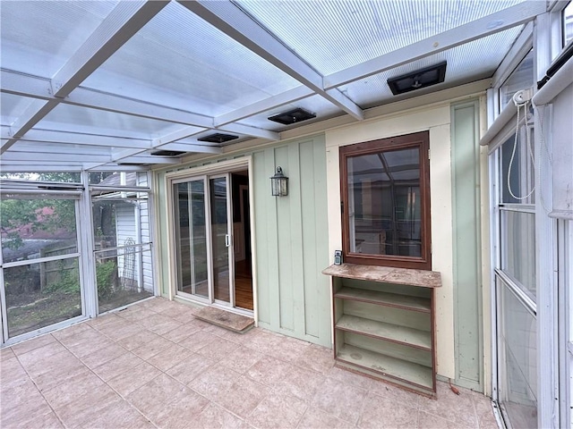 508 Woodside Rd, Forest Hills Boro, PA 15221 - unfurnished sunroom featuring coffered ceiling and beamed ceiling