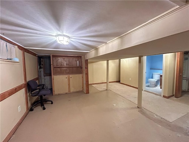 508 Woodside Rd, Forest Hills Boro, PA 15221 - finished basement featuring baseboards